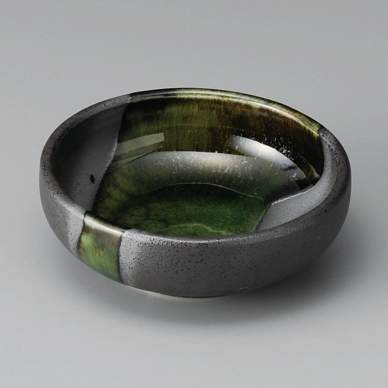 金正陶器 ゆず黒織部流し4.0ボール 1個(ご注文単位1個)【直送品】