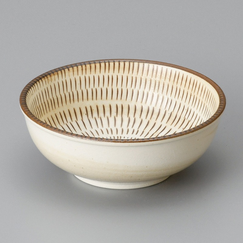 金正陶器 飛び鉋玉渕4.5鉢 1個(ご注文単位1個)【直送品】