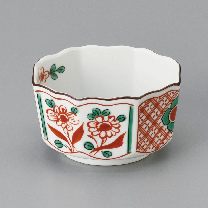 金正陶器 赤絵祥瑞八角小鉢 1個(ご注文単位1個)【直送品】