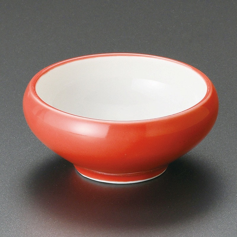 金正陶器 柿釉内白くくり小鉢 1個(ご注文単位1個)【直送品】