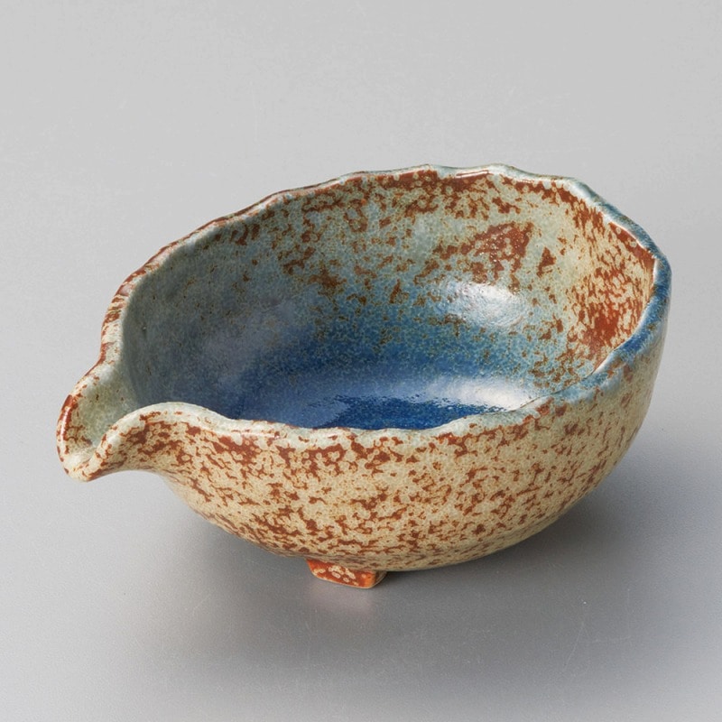 金正陶器 イラボルリ三ッ足片口小鉢 1個(ご注文単位1個)【直送品】