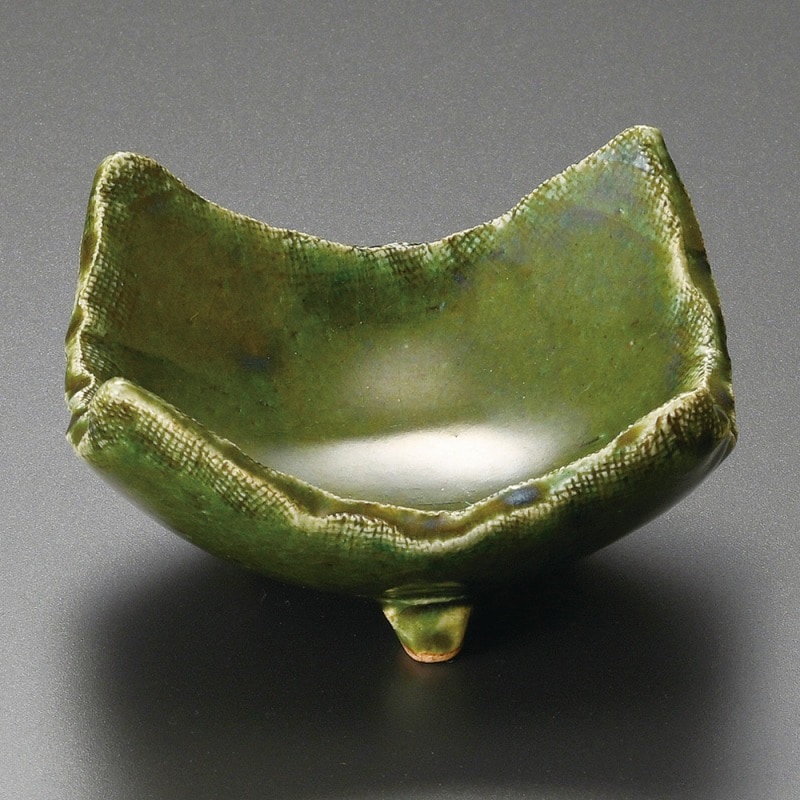 金正陶器 織部四方三つ足小鉢 1個(ご注文単位1個)【直送品】