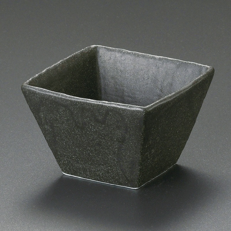 金正陶器 備前風 ｽｸｴｱ小鉢 1個（ご注文単位1個）【直送品】