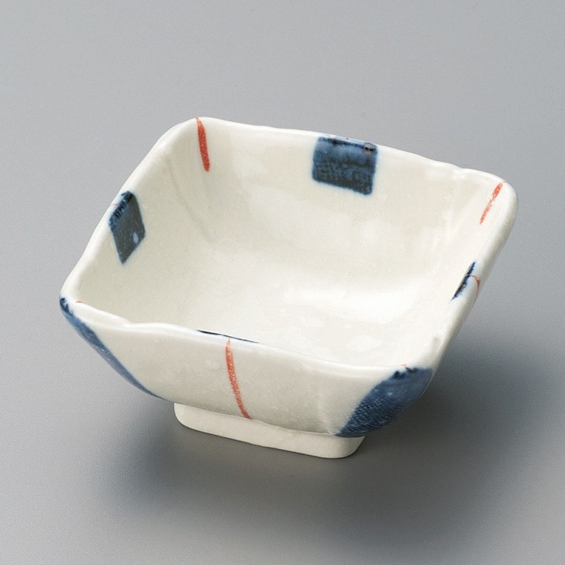 金正陶器 呉須ライン淡雪角小鉢 1個(ご注文単位1個)【直送品】