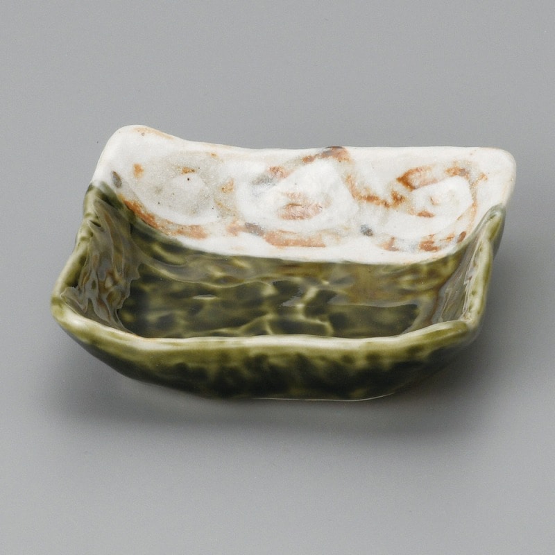 金正陶器 志野織部唐草角小鉢 1個(ご注文単位1個)【直送品】