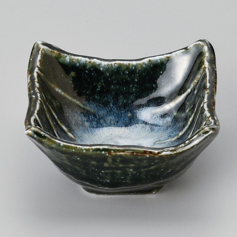 金正陶器 おぼろ月四角小鉢(中) 1個（ご注文単位1個）【直送品】