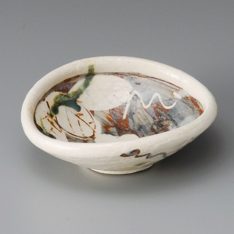 金正陶器 ぶどう玉渕たわみ鉢 1個（ご注文単位1個）【直送品】