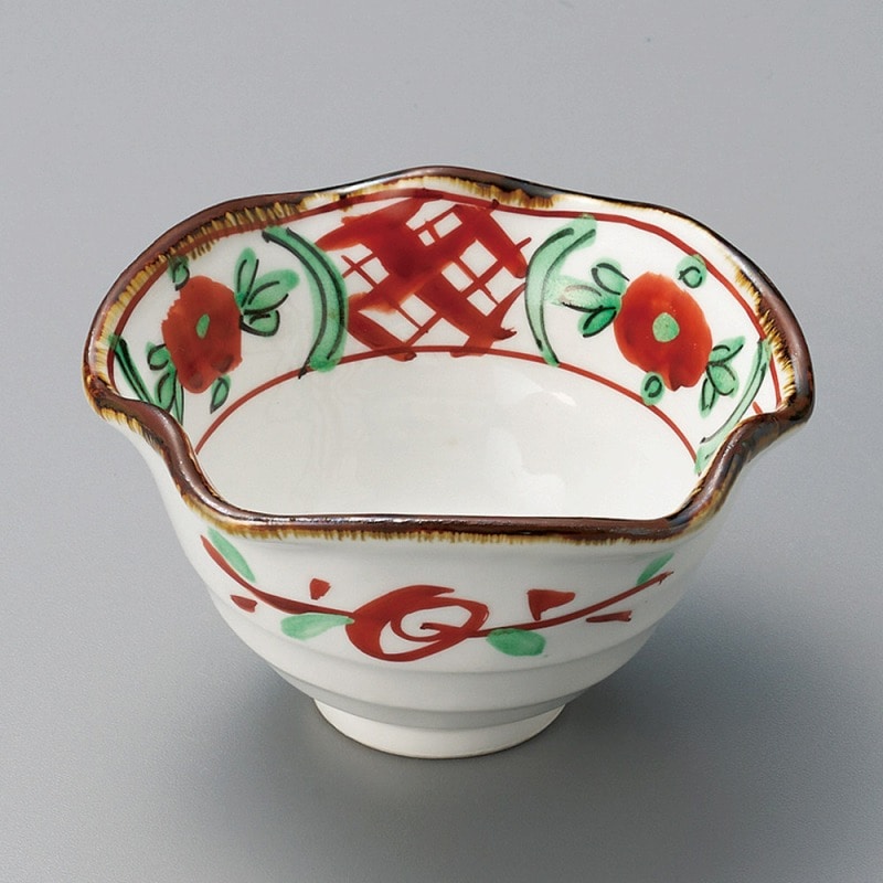 金正陶器 赤絵間取り小鉢 1個（ご注文単位1個）【直送品】