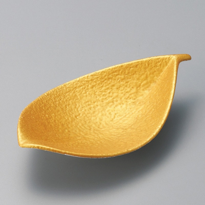 金正陶器 金彩木の葉型小鉢 1個（ご注文単位1個）【直送品】