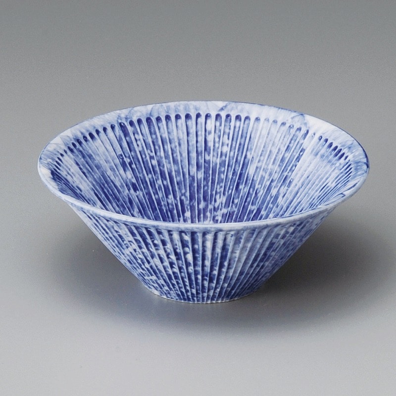 金正陶器 インディゴブルーしのぎ彫4.3小鉢 1個(ご注文単位1個)【直送品】