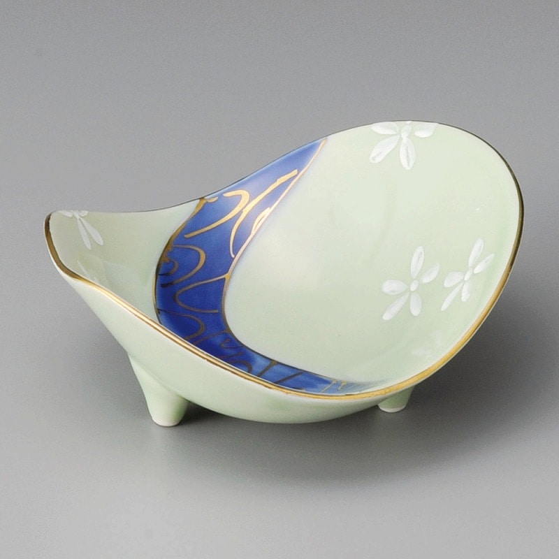 金正陶器 若草流水小花石庭小鉢 1個(ご注文単位1個)【直送品】