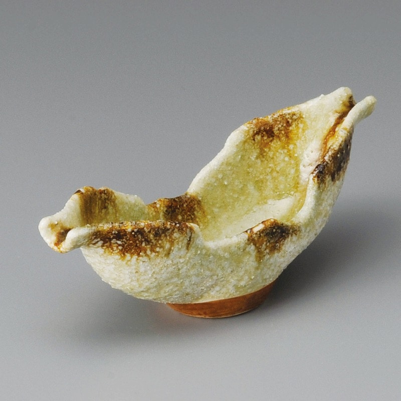 金正陶器 灰釉変り船珍味 1個(ご注文単位1個)【直送品】