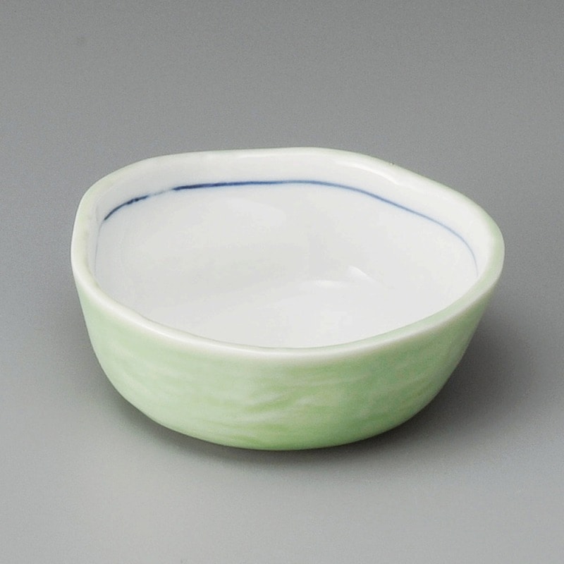 金正陶器 ヒワ見込白結び小鉢 1個(ご注文単位1個)【直送品】