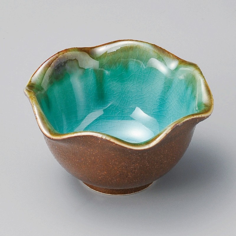 金正陶器 ｴﾒﾗﾙﾄﾞ花型小鉢 1個（ご注文単位1個）【直送品】