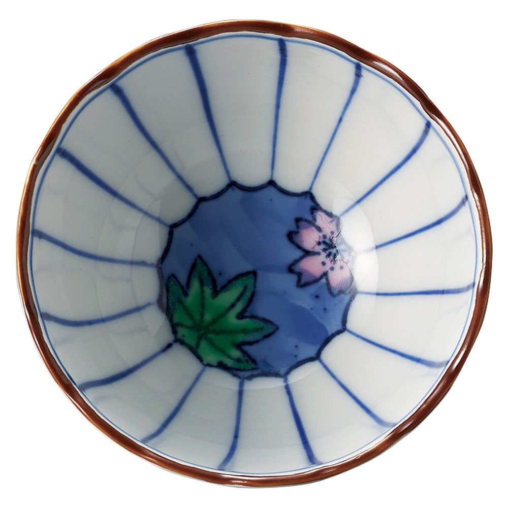 金正陶器 菊割春秋色刺3.6小鉢 1個(ご注文単位1個)【直送品】