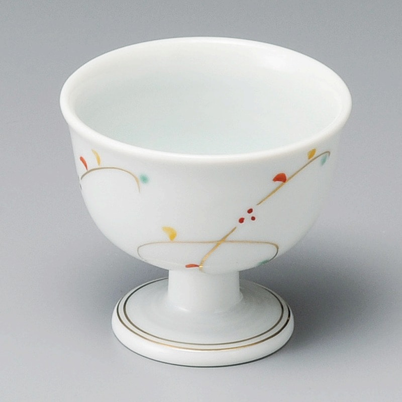 金正陶器 赤絵唐草高台珍味 1個（ご注文単位1個）【直送品】