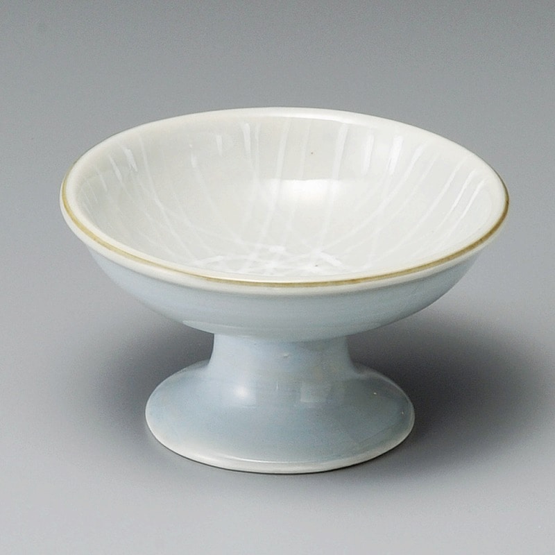 金正陶器 白刷毛目高台小鉢 1個(ご注文単位1個)【直送品】