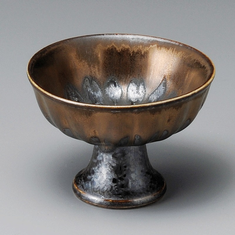 金正陶器 孔雀金流し高台小鉢 1個(ご注文単位1個)【直送品】