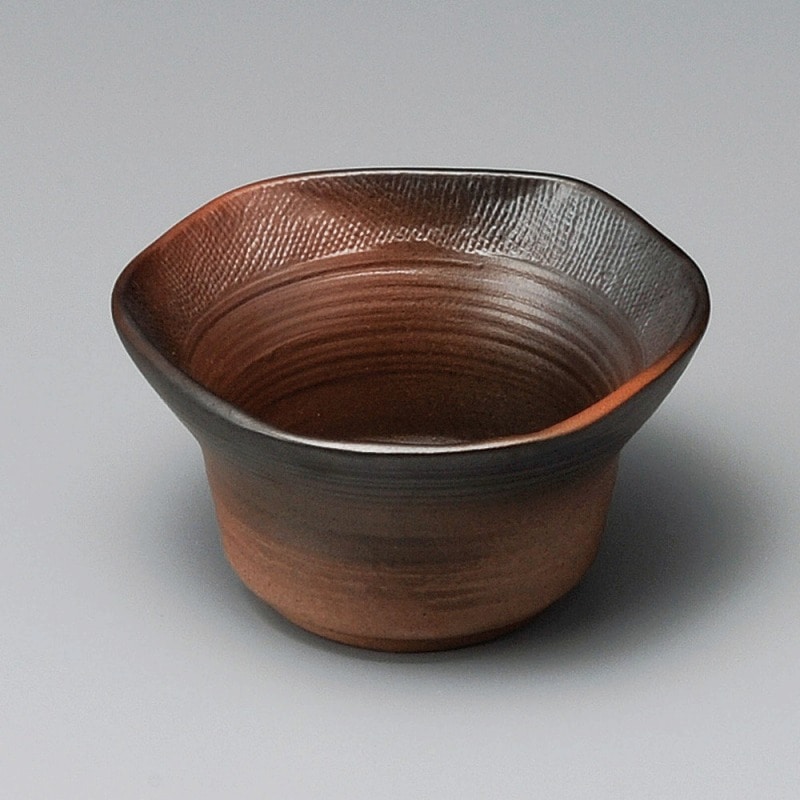 金正陶器 黒彩三方小鉢(中) 1個（ご注文単位1個）【直送品】