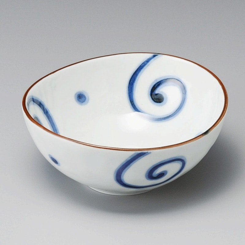 金正陶器 うず楕円5.0鉢 1個(ご注文単位1個)【直送品】