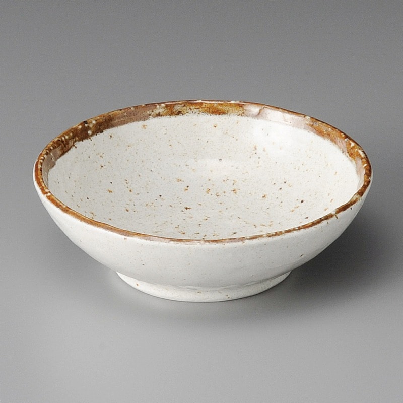 金正陶器 粉引ライン手びねり4.0ボール 1個(ご注文単位1個)【直送品】