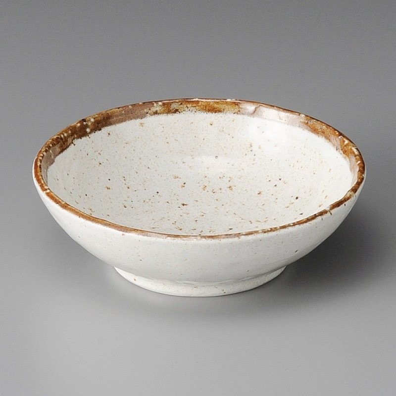 金正陶器 粉引ライン手びねり5.0ボール 1個(ご注文単位1個)【直送品】