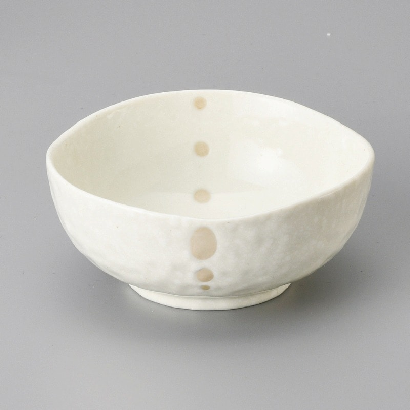 金正陶器 ドット白三角3.5鉢 1個(ご注文単位1個)【直送品】