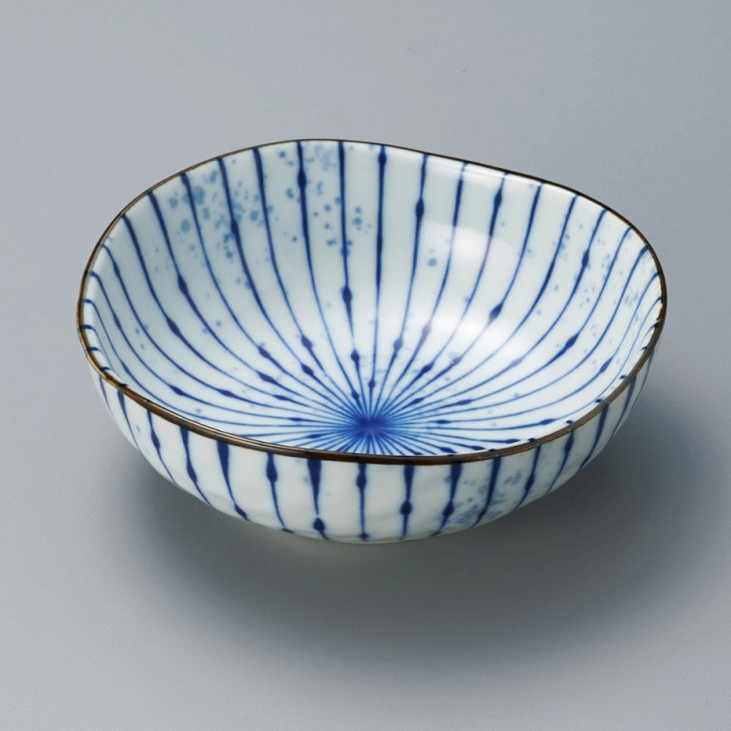 金正陶器 吹墨十草3.5鉢 1個(ご注文単位1個)【直送品】