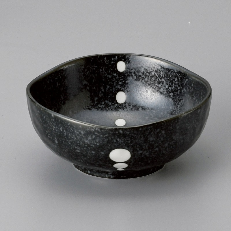 金正陶器 ドット黒三角3.5鉢 1個(ご注文単位1個)【直送品】