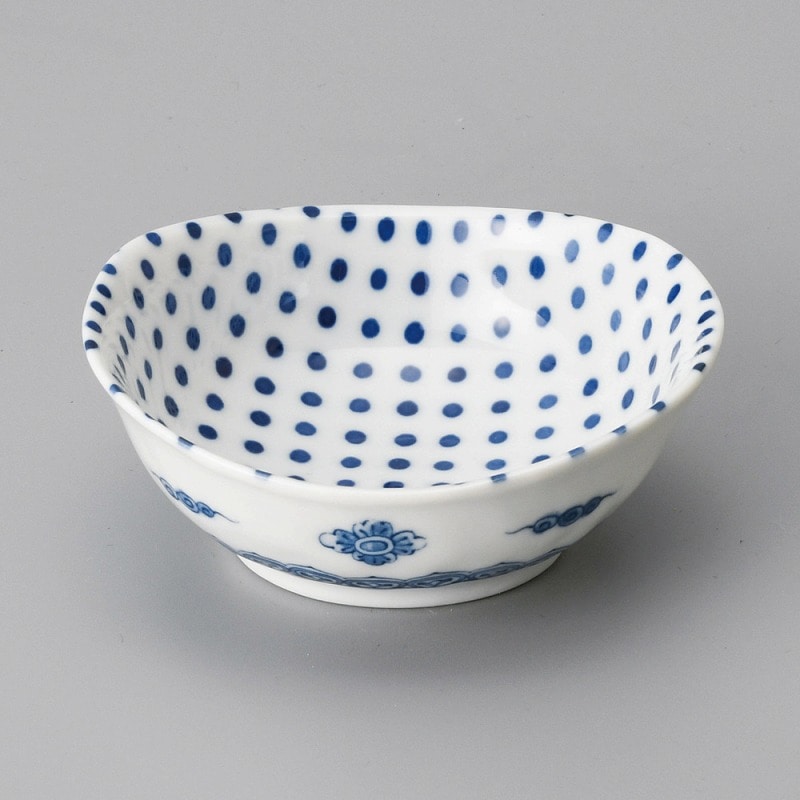 金正陶器 豆絞り楕円3.0鉢 1個(ご注文単位1個)【直送品】