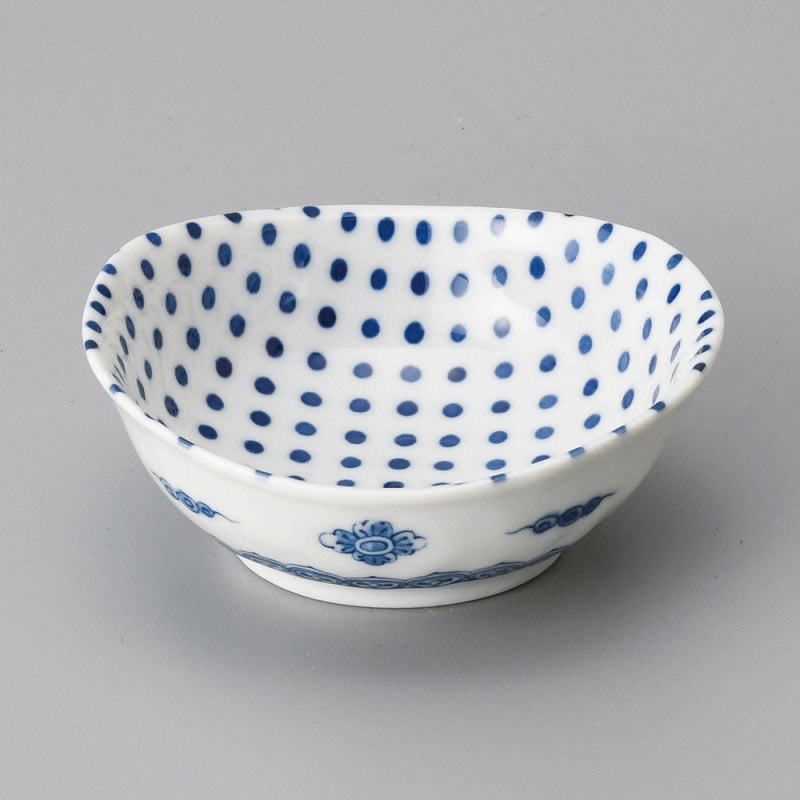 金正陶器 豆絞り楕円3.8鉢 1個(ご注文単位1個)【直送品】