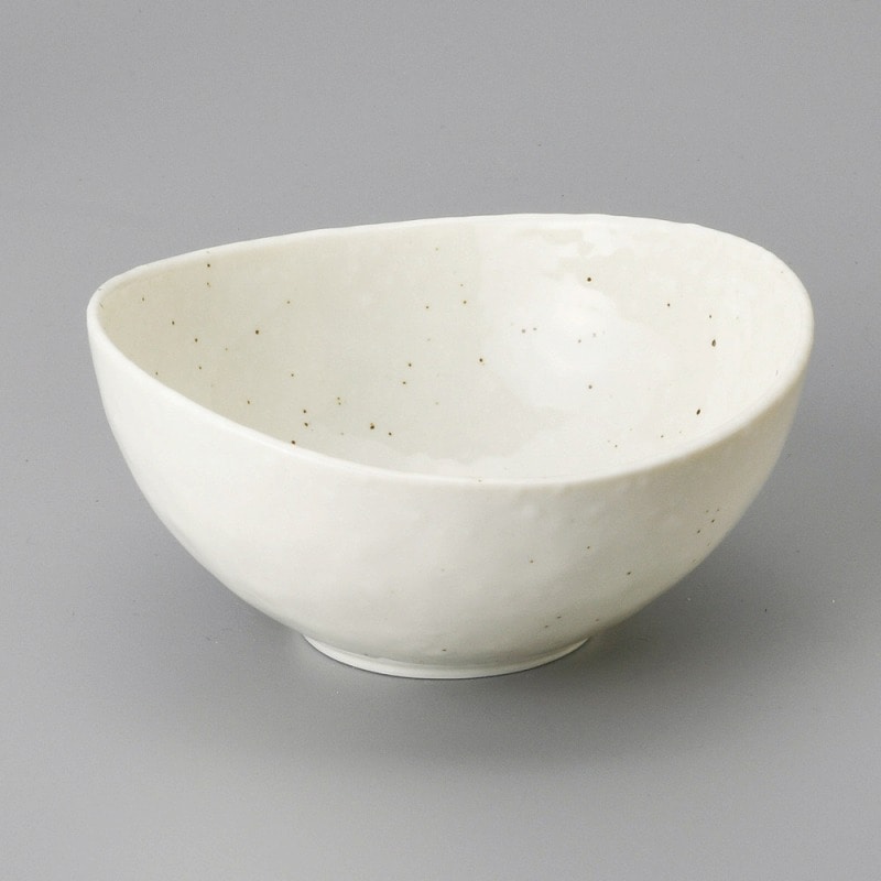 金正陶器 雪粉引だ円4.0鉢 1個(ご注文単位1個)【直送品】