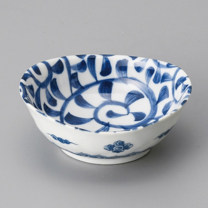 金正陶器 たこ唐草楕円3.8鉢 1個(ご注文単位1個)【直送品】