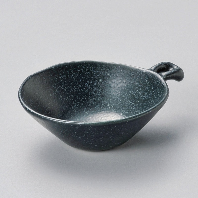 金正陶器 黒ミスト手付9cm小付 1個(ご注文単位1個)【直送品】