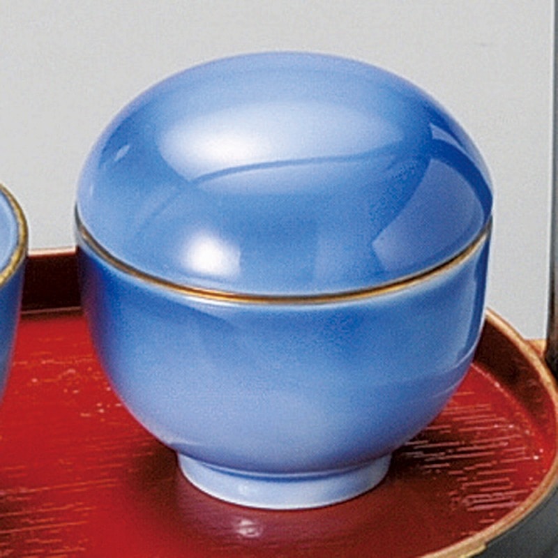 金正陶器 濃コバルト蓋付珍味 1個(ご注文単位1個)【直送品】