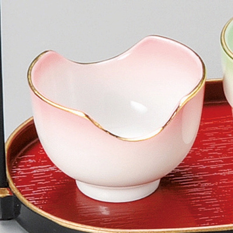 金正陶器 ヒワ吹竹型珍味(金付) 1個(ご注文単位1個)【直送品】