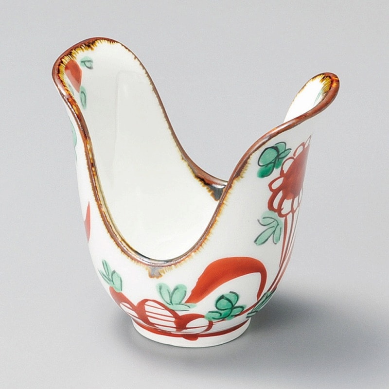 金正陶器 赤絵花紋小鉢 1個(ご注文単位1個)【直送品】