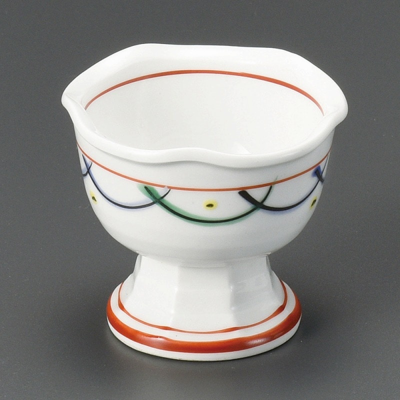 金正陶器 赤絵武蔵野高台珍味 1個(ご注文単位1個)【直送品】