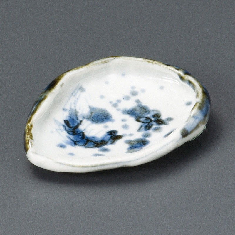 金正陶器 染付小皿あわび 1個(ご注文単位1個)【直送品】