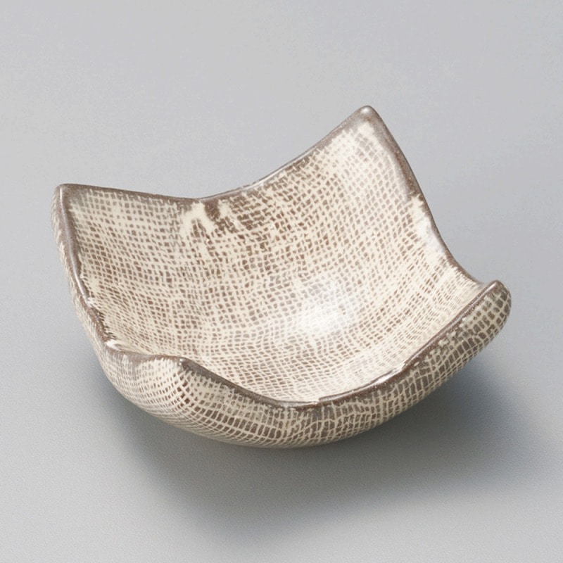 金正陶器 三島布目角珍味 1個(ご注文単位1個)【直送品】