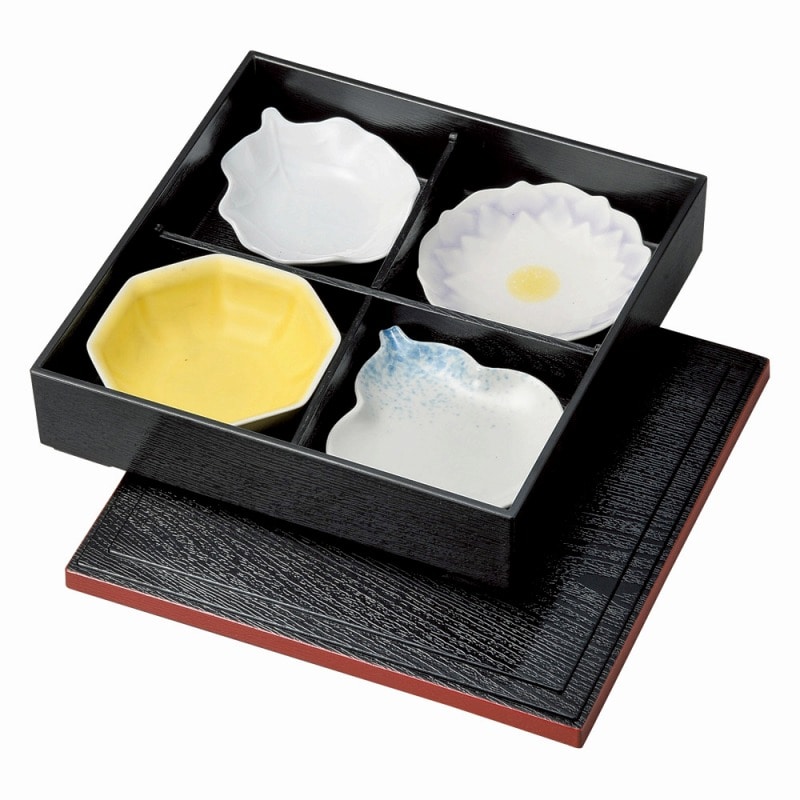 金正陶器 四つ仕切り 箱 1個(ご注文単位1個)【直送品】