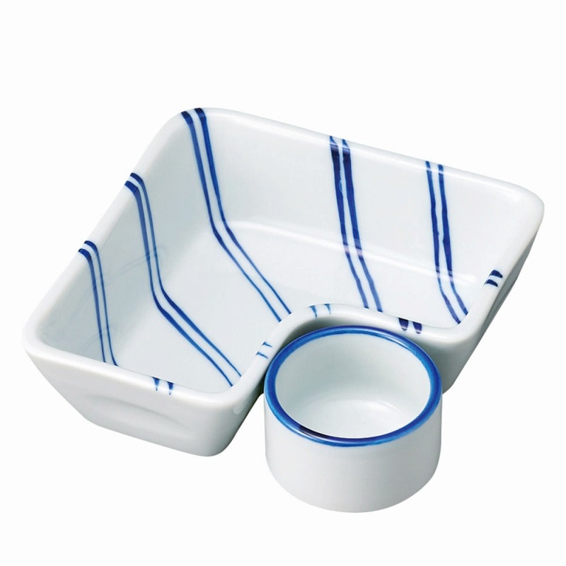 金正陶器 ストライプL字鉢 1個(ご注文単位1個)【直送品】