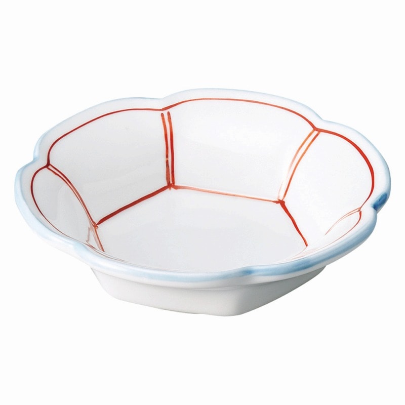 金正陶器 赤筋入六ツ山小鉢 1個(ご注文単位1個)【直送品】