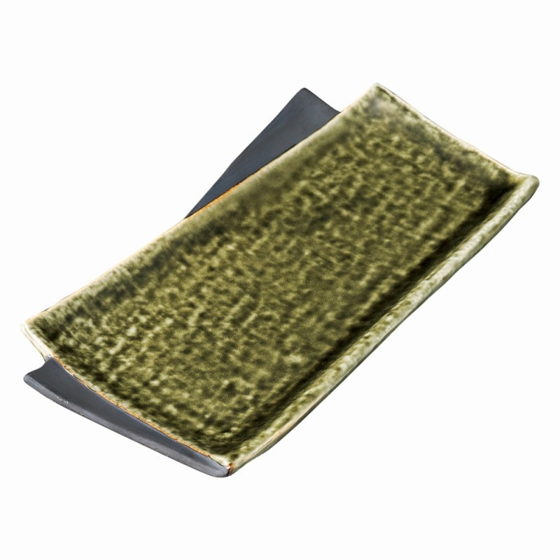 金正陶器 桃山織部松花堂長皿 1個(ご注文単位1個)【直送品】