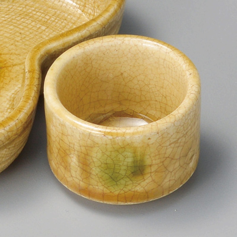 金正陶器 黄瀬戸丸千代口(手造り) 1個(ご注文単位1個)【直送品】