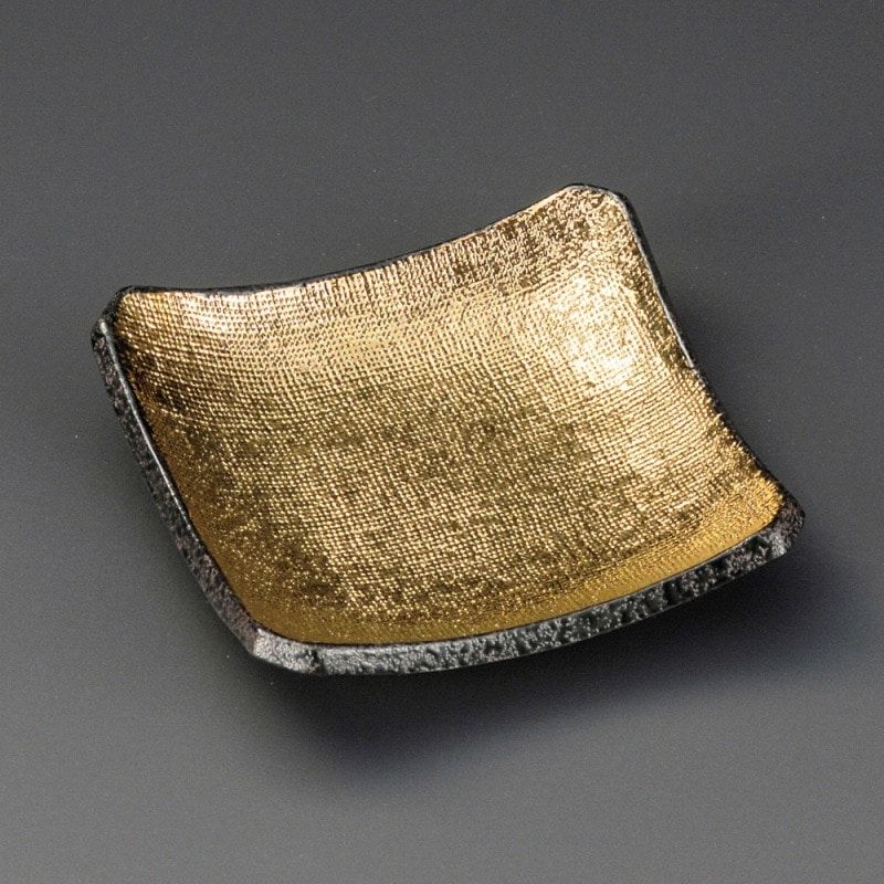 金正陶器 南蛮金彩角皿 1個(ご注文単位1個)【直送品】