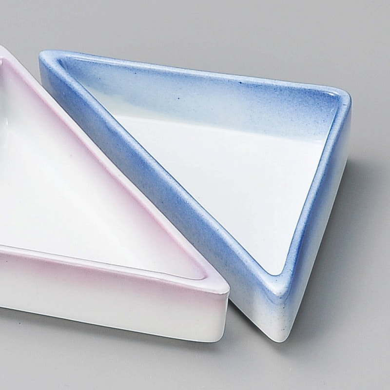 金正陶器 るり吹(松花堂)三角鉢 1個(ご注文単位1個)【直送品】