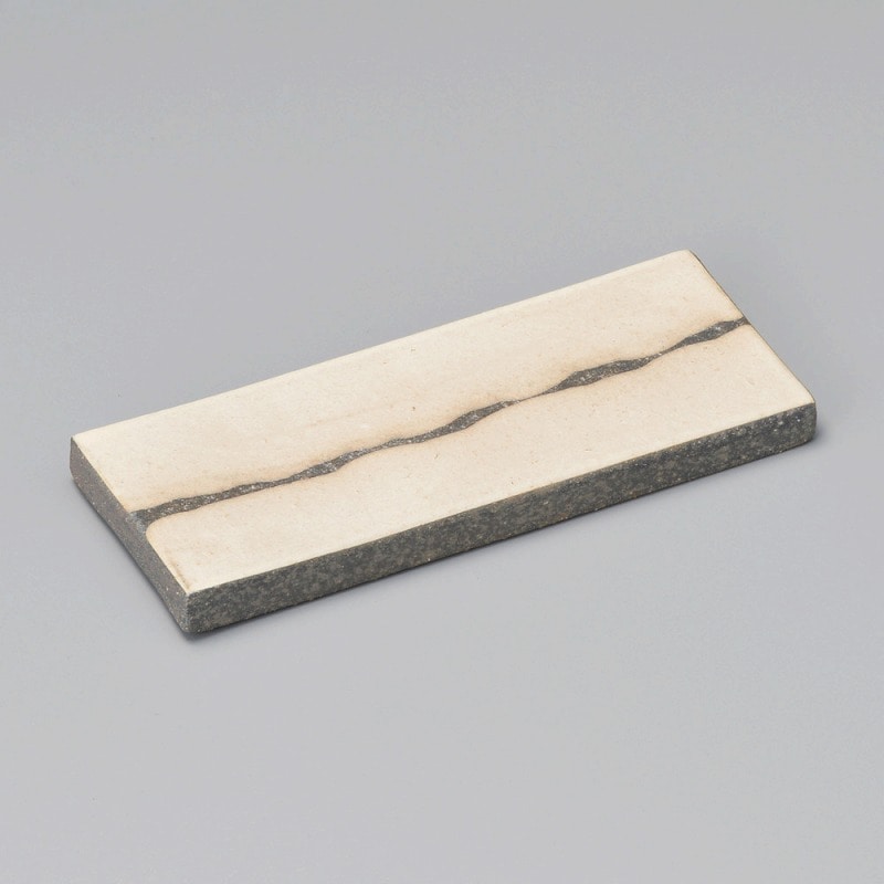 金正陶器 白化粧掛け分け7.6長角皿 1個（ご注文単位1個）【直送品】