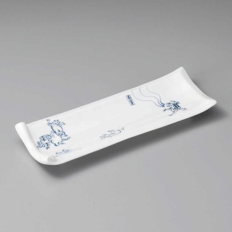 金正陶器 鳥獣戯画巻物型付出皿 1個(ご注文単位1個)【直送品】