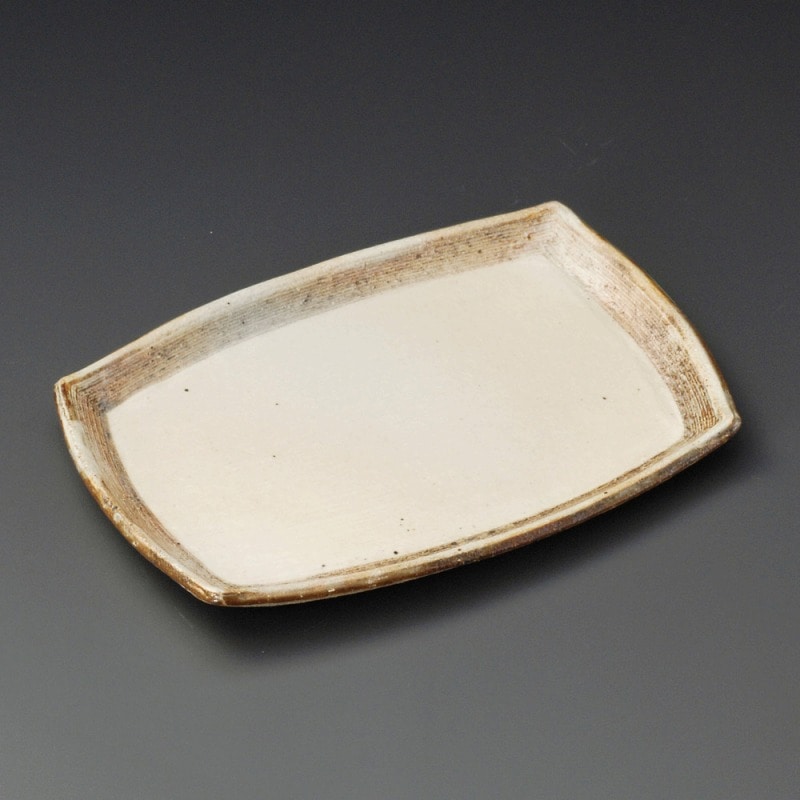 金正陶器 渕荒横彫長方皿(中) 1個（ご注文単位1個）【直送品】